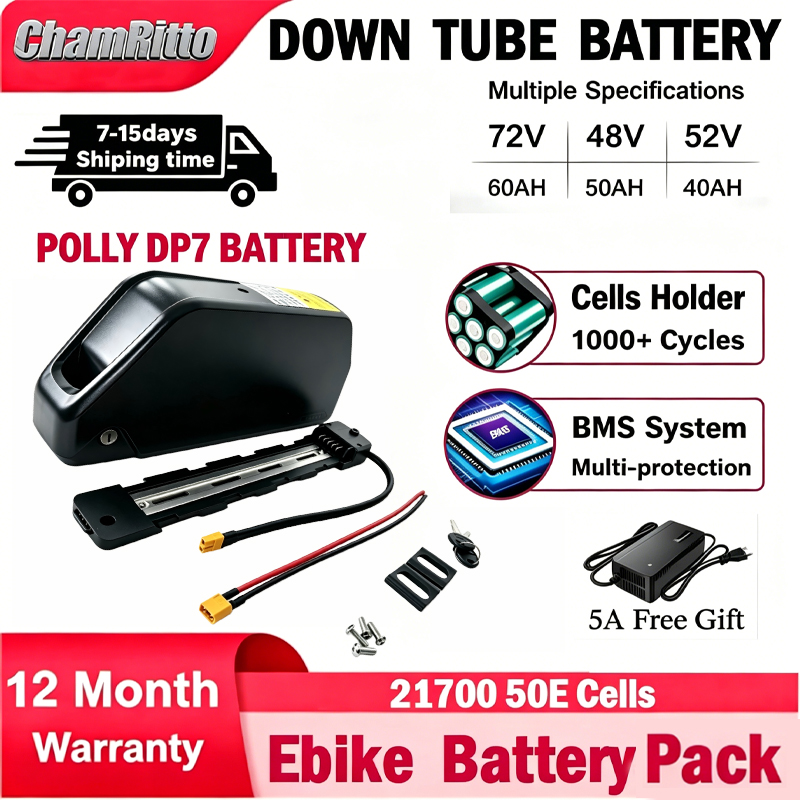 E bike cham-rider 36v 48v 52v  - 72V 50Ah 21700 Lithium Battery ulasan dan harga
