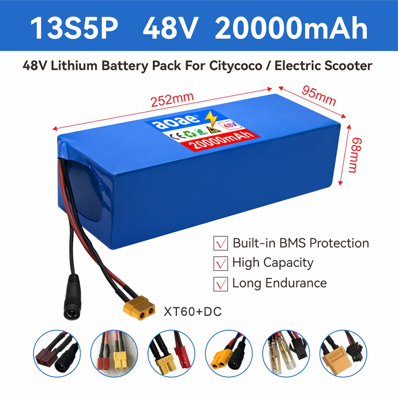 48V Electric Scooter Battery 1 - 60V 50Ah Electric Scooter Battery ulasan dan harga