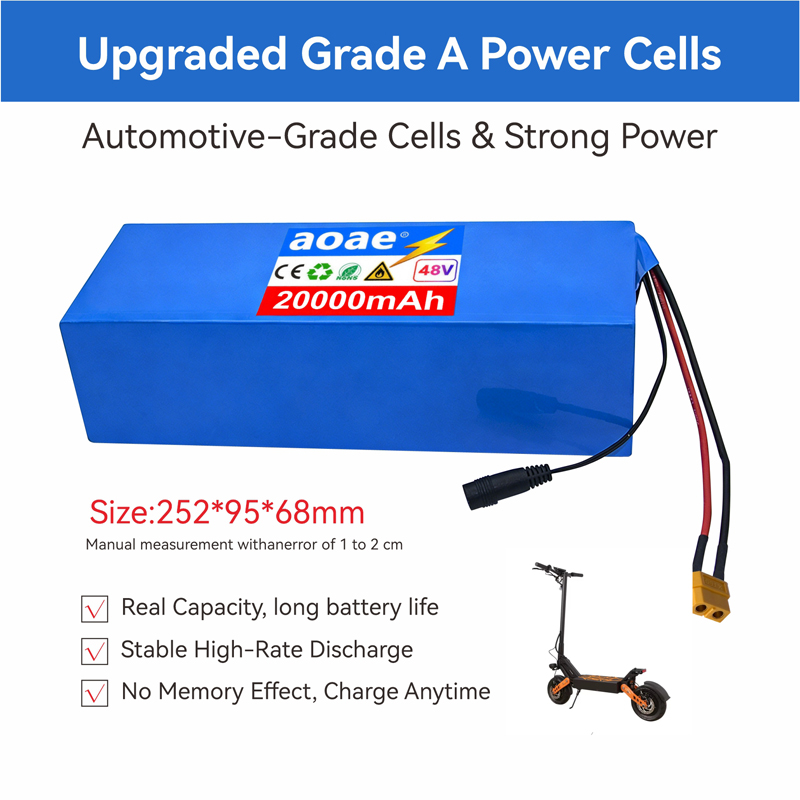 48V Electric Scooter Battery 1 - 60V 50Ah Electric Scooter Battery ulasan dan harga